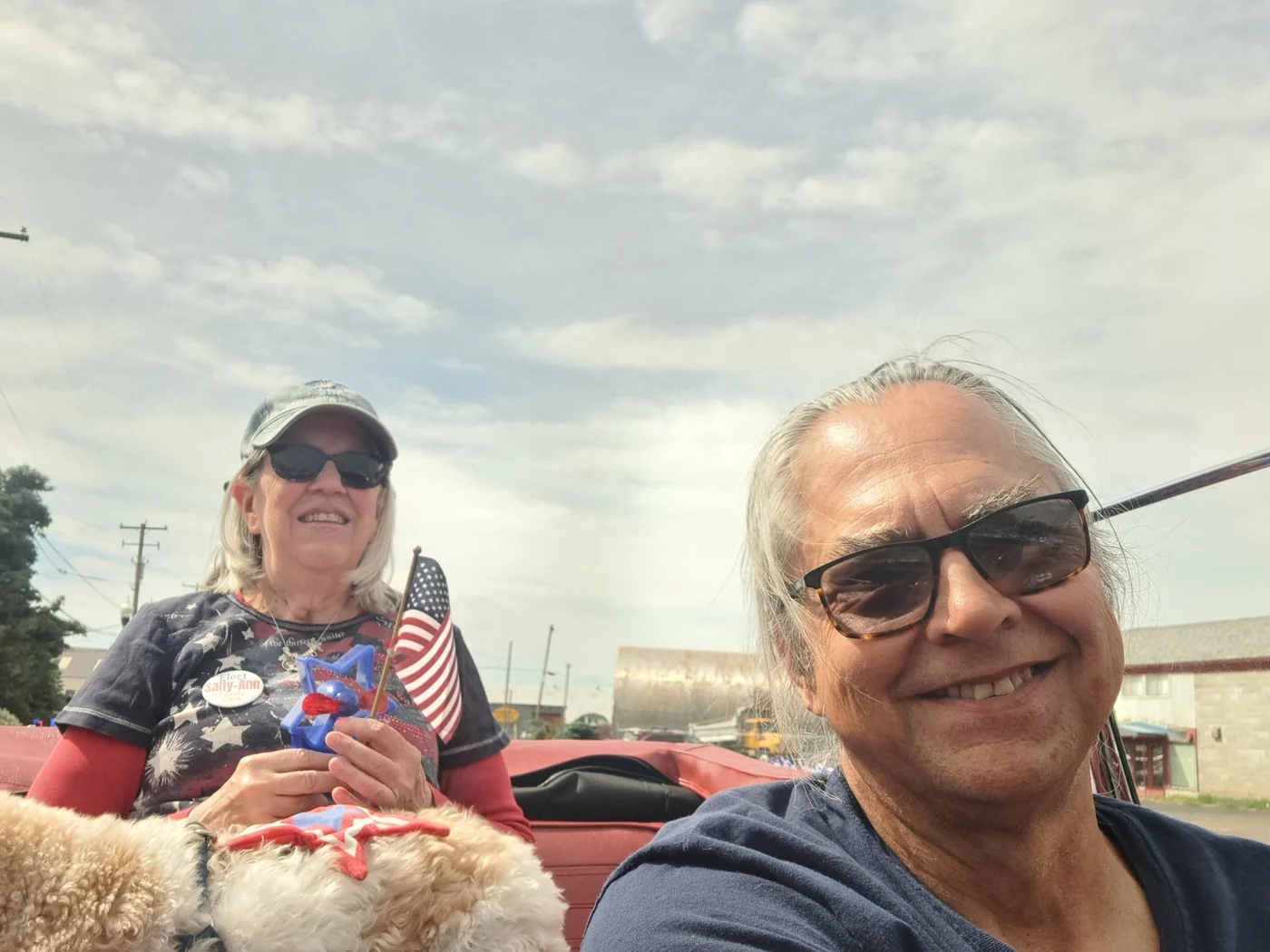 Sally-Ann and supporters at a community parade